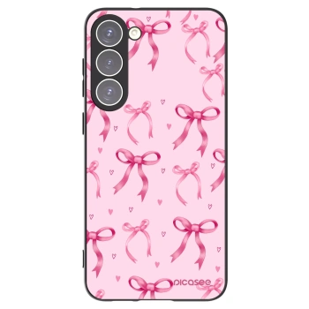 Picasee Μαύρη θήκη σιλικόνης για Samsung Galaxy S23+ 5G - Bow Aesthetic