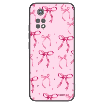 Picasee Μαύρη θήκη σιλικόνης για Xiaomi Redmi Note 11S 5G - Bow Aesthetic