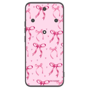 Picasee Μαύρη θήκη σιλικόνης για Honor Magic5 Lite 5G - Bow Aesthetic