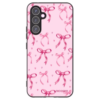 Picasee Μαύρη θήκη σιλικόνης για Samsung Galaxy A54 5G A546B - Bow Aesthetic