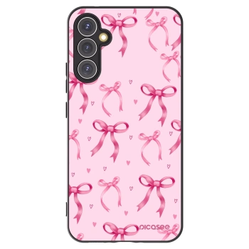 Picasee Μαύρη θήκη σιλικόνης για Samsung Galaxy A34 5G A346B - Bow Aesthetic