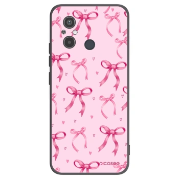 Picasee Μαύρη θήκη σιλικόνης για Xiaomi Redmi 12C - Bow Aesthetic