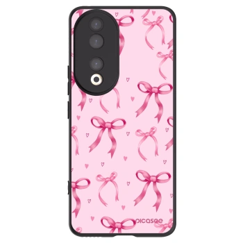 Picasee Μαύρη θήκη σιλικόνης για Honor 90 5G - Bow Aesthetic