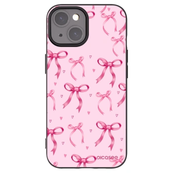 Picasee Μαύρη θήκη σιλικόνης για Apple iPhone 15 - Bow Aesthetic