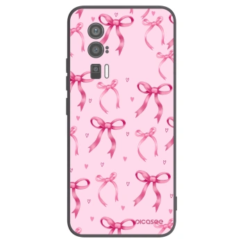Picasee Μαύρη θήκη σιλικόνης για Xiaomi Poco F5 Pro 5G - Bow Aesthetic