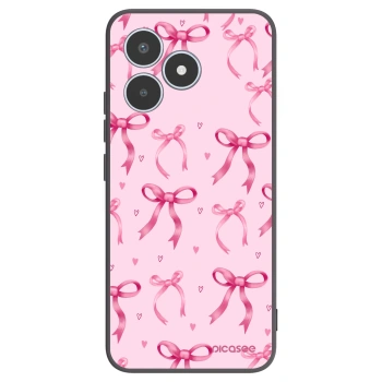Picasee Μαύρη θήκη σιλικόνης για Realme C53 - Bow Aesthetic
