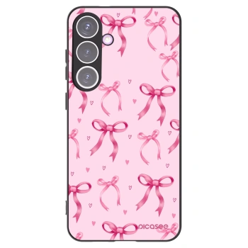 Picasee Μαύρη θήκη σιλικόνης για Samsung Galaxy S24+ S926B 5G - Bow Aesthetic