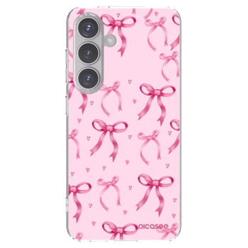 Picasee διαφανής θήκη σιλικόνης Samsung Galaxy S24 S921B 5G - Bow Aesthetic