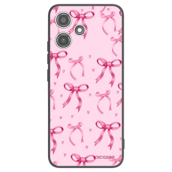 Picasee Μαύρη θήκη σιλικόνης για Xiaomi Redmi 12 5G - Bow Aesthetic