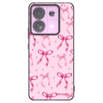Picasee Μαύρη θήκη σιλικόνης για Xiaomi Redmi Note 13 Pro 5G - Bow Aesthetic