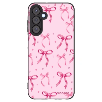 Picasee Μαύρη θήκη σιλικόνης για Samsung Galaxy A25 A256B 5G - Bow Aesthetic