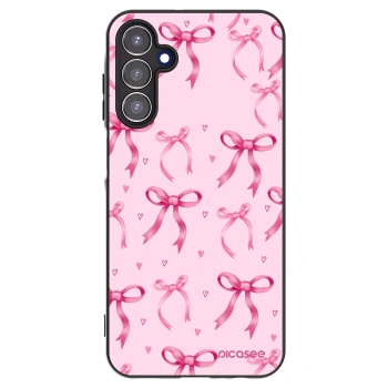 Picasee Μαύρη θήκη σιλικόνης για Samsung Galaxy A15 A155F 4G - Bow Aesthetic