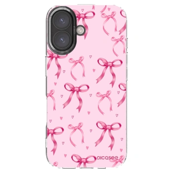 Picasee διαφανής θήκη σιλικόνης Apple iPhone 16 - Bow Aesthetic