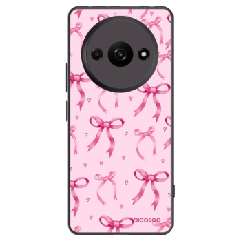 Picasee Μαύρη θήκη σιλικόνης για Xiaomi Redmi A3 - Bow Aesthetic