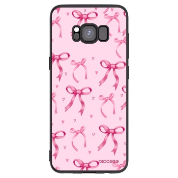 Picasee Μαύρη θήκη σιλικόνης για Samsung Galaxy S8 G950F - Bow Aesthetic