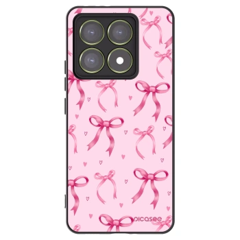 Picasee Μαύρη θήκη σιλικόνης για Xiaomi 14T - Bow Aesthetic