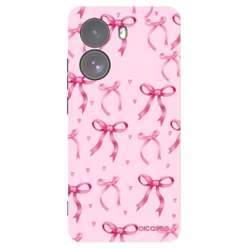 Picasee Μαύρη θήκη σιλικόνης για Xiaomi Poco X7 - Bow Aesthetic