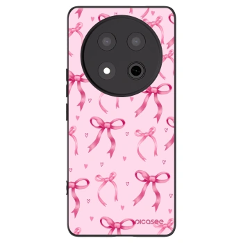 Picasee Μαύρη θήκη σιλικόνης για Honor Magic7 Lite 5G - Bow Aesthetic