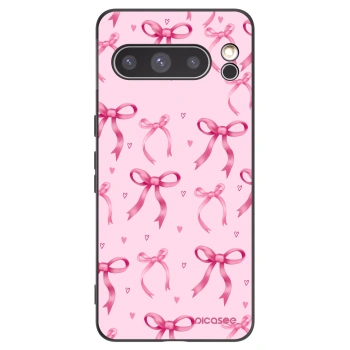 Picasee Μαύρη θήκη σιλικόνης για Google Pixel 8 Pro - Bow Aesthetic