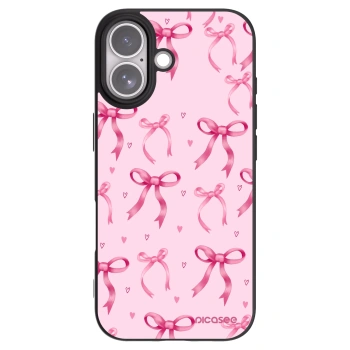 Picasee Μαύρη θήκη σιλικόνης για Apple iPhone 17 - Bow Aesthetic