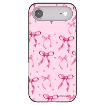 Picasee Μαύρη θήκη σιλικόνης για Apple iPhone Air - Bow Aesthetic