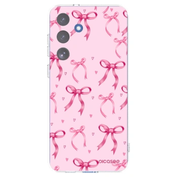 Picasee διαφανής θήκη σιλικόνης Samsung Galaxy S25 FE 5G - Bow Aesthetic
