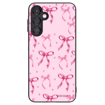 Picasee Μαύρη θήκη σιλικόνης για Samsung Galaxy A16 4G - Bow Aesthetic