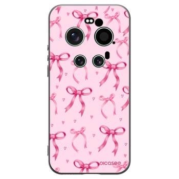 Picasee Μαύρη θήκη σιλικόνης για Xiaomi 17 Ultra - Bow Aesthetic