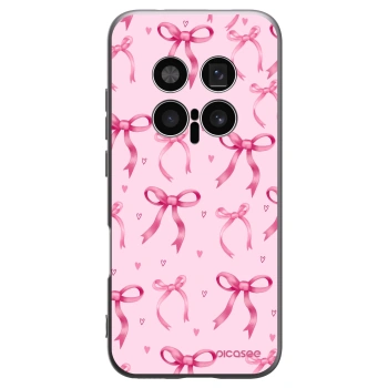 Picasee Μαύρη θήκη σιλικόνης για Honor Magic8 Pro 5G - Bow Aesthetic