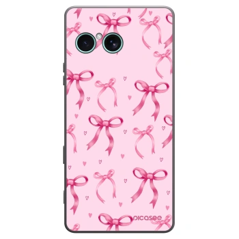 Picasee Μαύρη θήκη σιλικόνης για Sony Xperia 10 VII - Bow Aesthetic