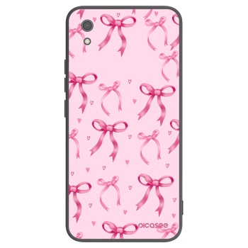 Picasee Μαύρη θήκη σιλικόνης για Xiaomi Redmi 7A - Bow Aesthetic
