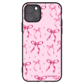 Picasee Μαύρη θήκη σιλικόνης για Apple iPhone 11 Pro - Bow Aesthetic