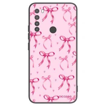Picasee Μαύρη θήκη σιλικόνης για Xiaomi Redmi Note 8 - Bow Aesthetic