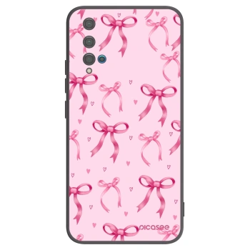 Picasee Μαύρη θήκη σιλικόνης για Huawei Nova 5T - Bow Aesthetic