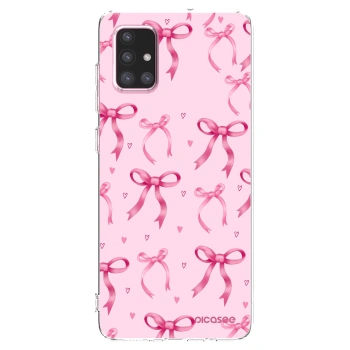 Picasee διαφανής θήκη σιλικόνης Samsung Galaxy A71 A715F - Bow Aesthetic