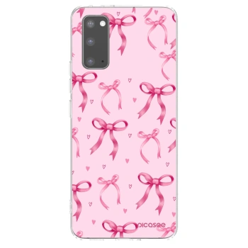 Picasee διαφανής θήκη σιλικόνης Samsung Galaxy S20 G980F - Bow Aesthetic