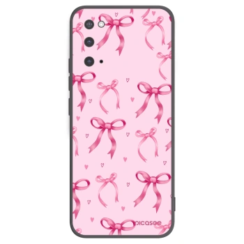 Picasee Μαύρη θήκη σιλικόνης για Samsung Galaxy S20 G980F - Bow Aesthetic