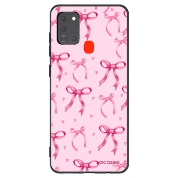 Picasee Μαύρη θήκη σιλικόνης για Samsung Galaxy A21s - Bow Aesthetic