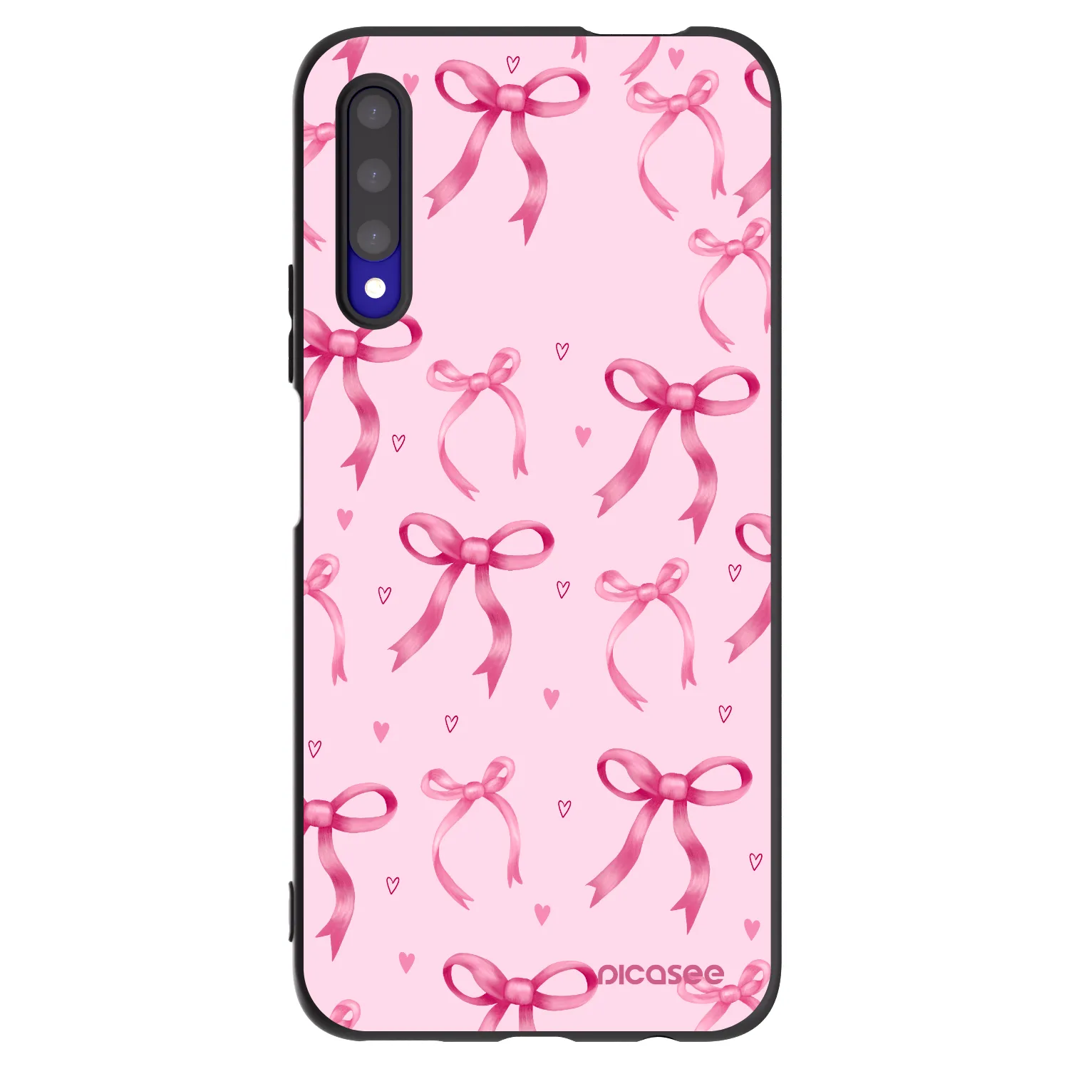 Picasee Μαύρη θήκη σιλικόνης για Honor 9X Pro - Bow Aesthetic