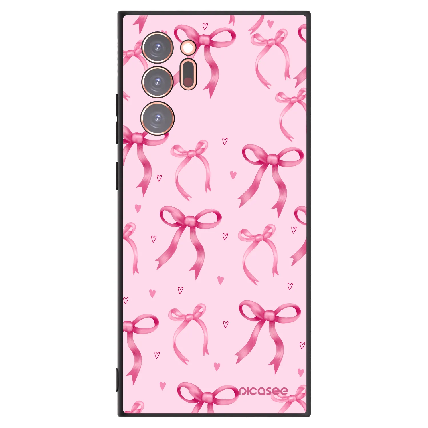 Picasee Μαύρη θήκη σιλικόνης για Samsung Galaxy Note 20 Ultra - Bow Aesthetic