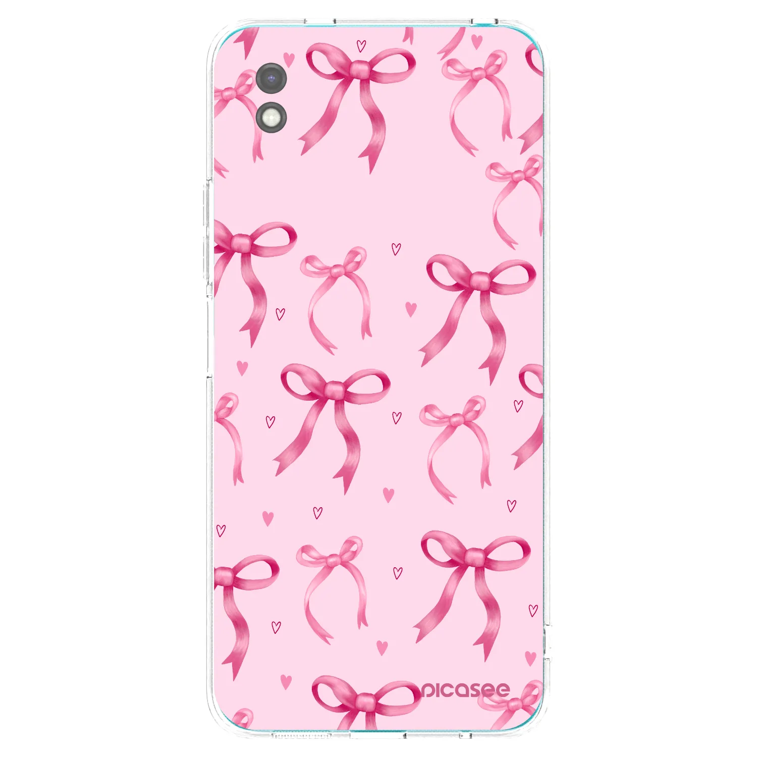 Picasee Μαύρη θήκη σιλικόνης για Xiaomi Redmi 9A - Bow Aesthetic