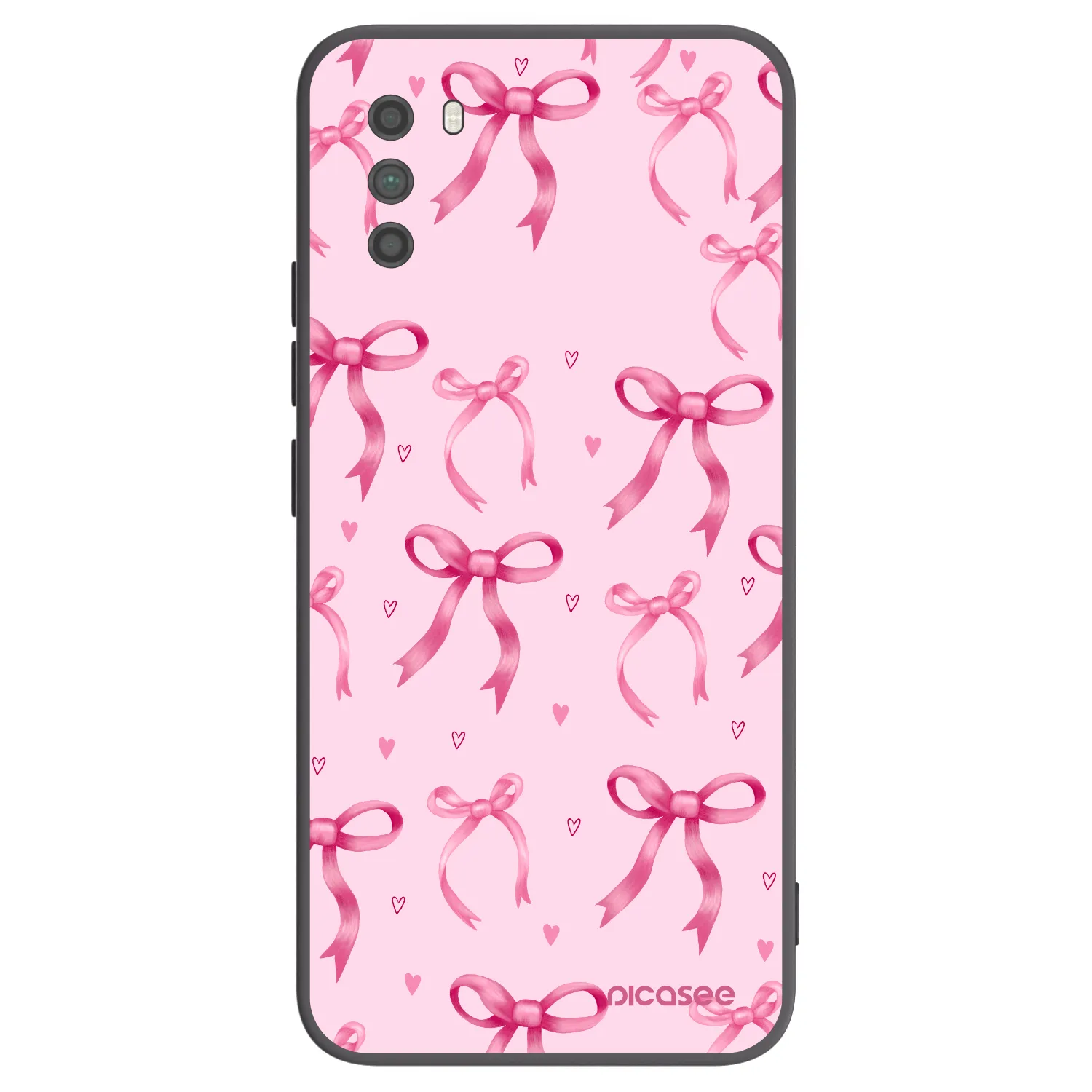 Picasee Μαύρη θήκη σιλικόνης για Xiaomi Poco M3 - Bow Aesthetic