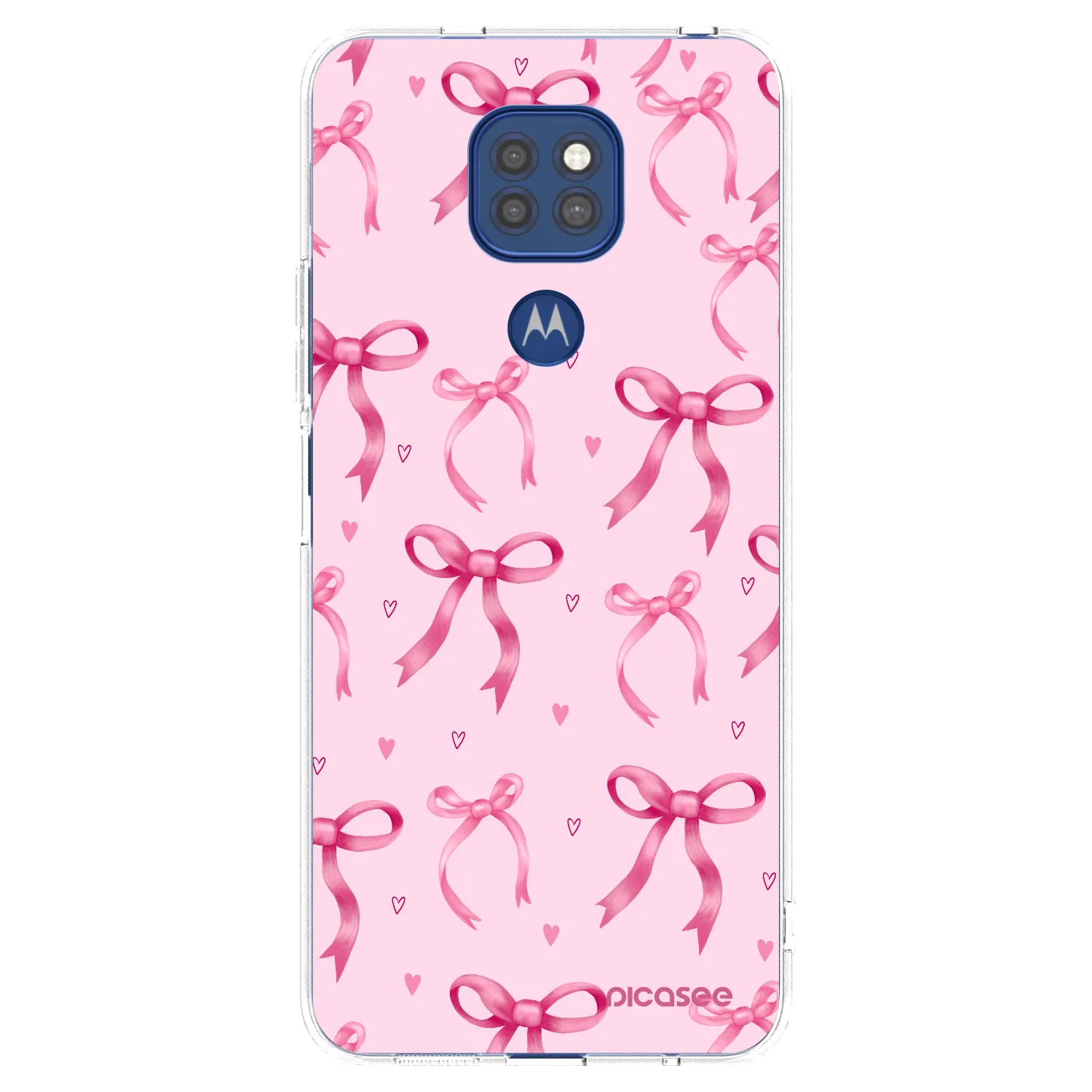 Picasee διαφανής θήκη σιλικόνης Motorola Moto G9 Play - Bow Aesthetic