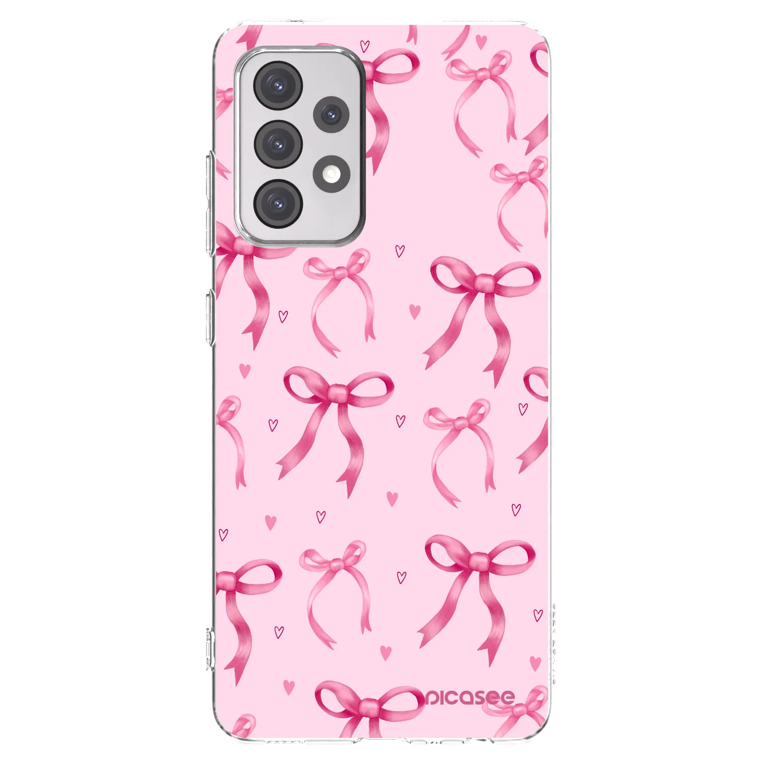 Picasee διαφανής θήκη σιλικόνης Samsung Galaxy A52 5G A525F - Bow Aesthetic