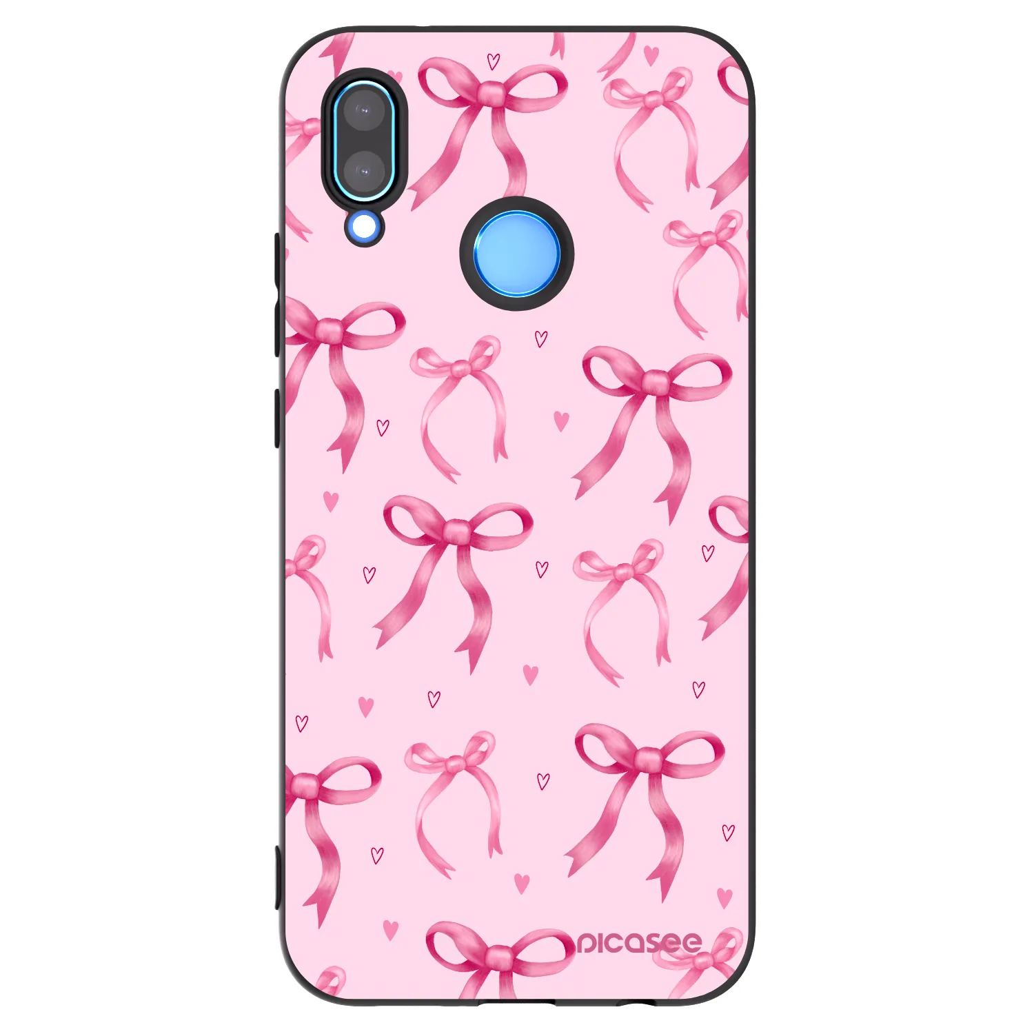 Picasee Μαύρη θήκη σιλικόνης για Huawei P20 Lite - Bow Aesthetic