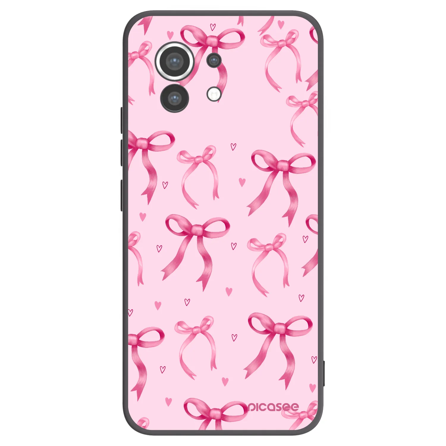 Picasee Μαύρη θήκη σιλικόνης για Xiaomi Mi 11 - Bow Aesthetic