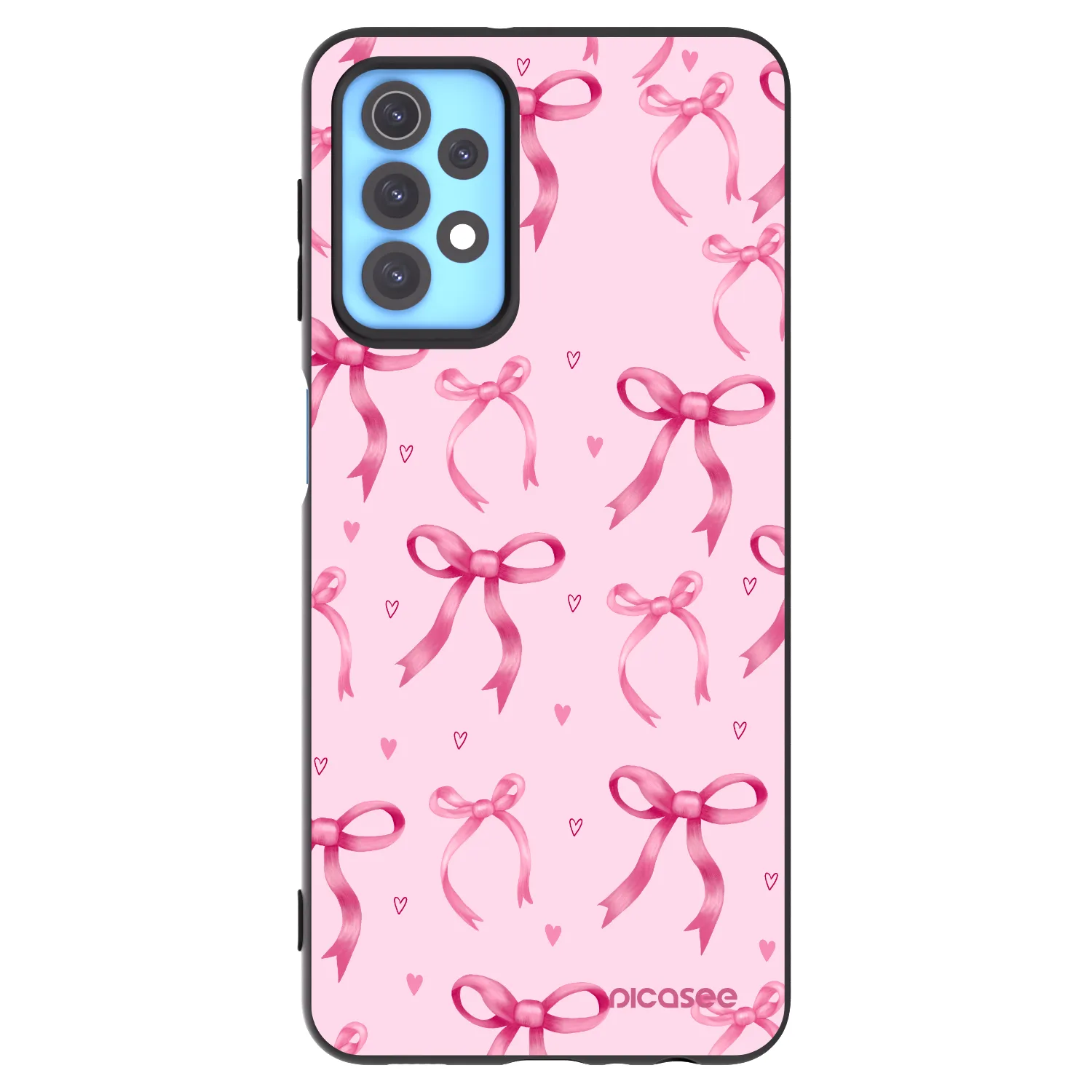Picasee Μαύρη θήκη σιλικόνης για Samsung Galaxy A32 4G SM-A325F - Bow Aesthetic