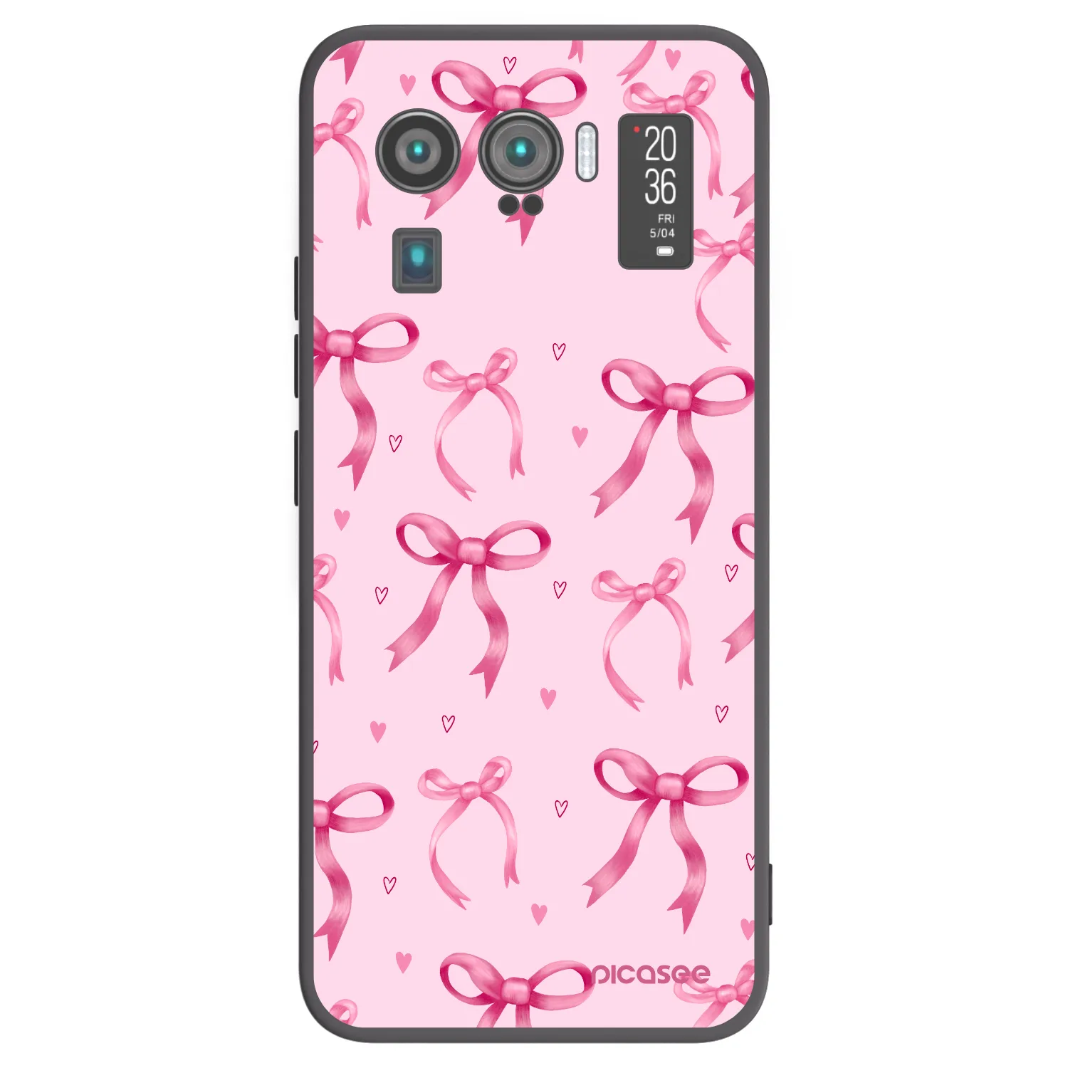 Picasee Μαύρη θήκη σιλικόνης για Xiaomi Mi 11 Ultra - Bow Aesthetic