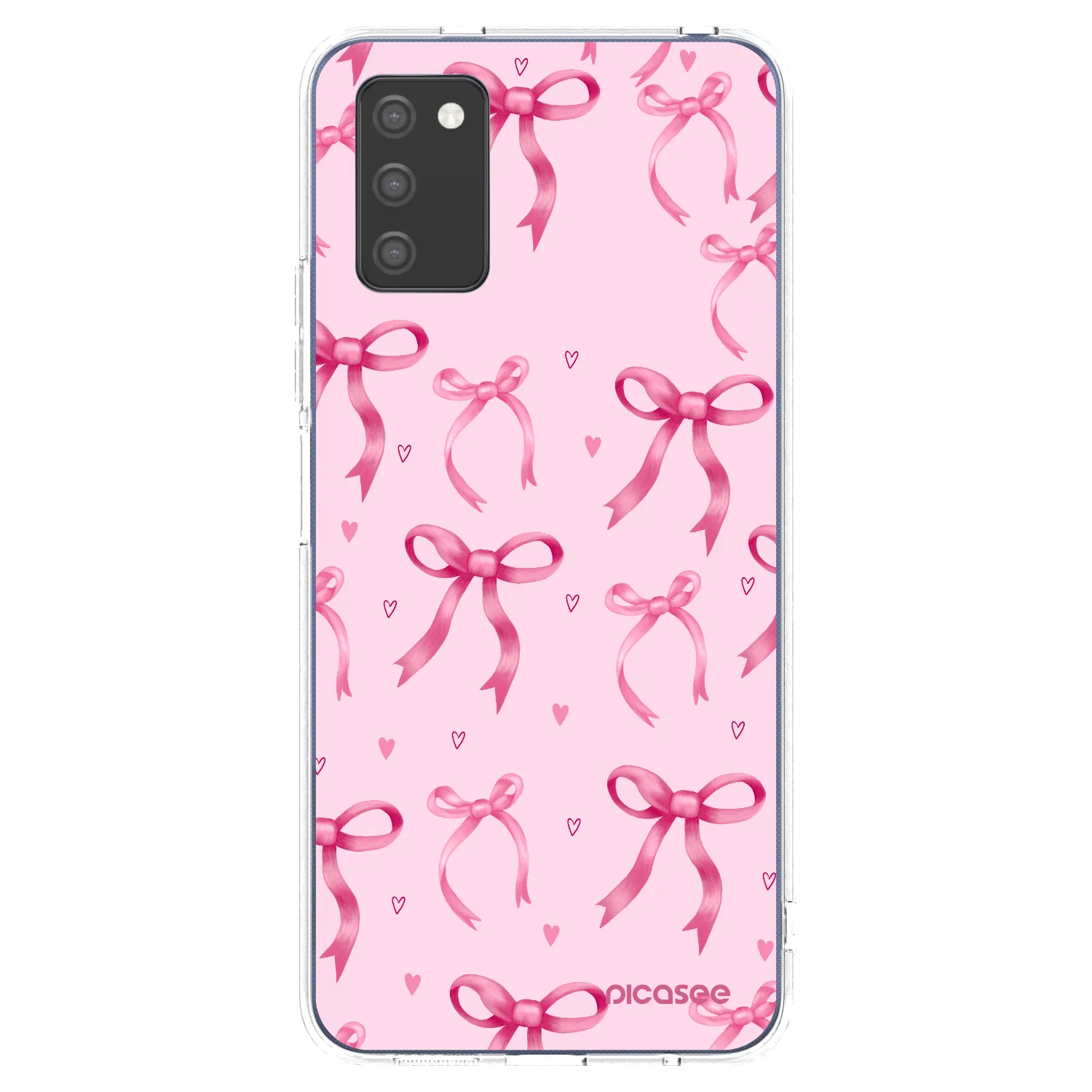 Picasee διαφανής θήκη σιλικόνης Samsung Galaxy A02s A025G - Bow Aesthetic