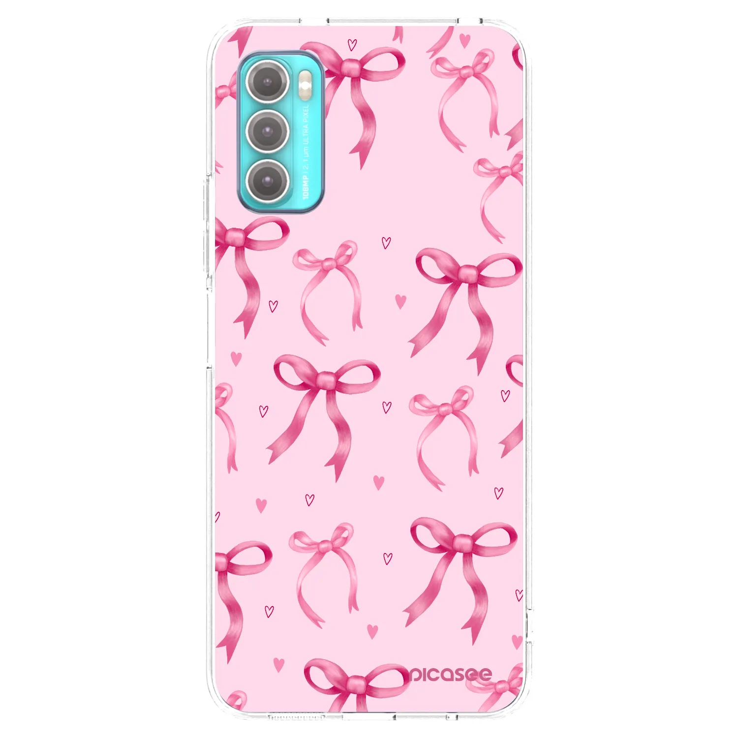 Picasee διαφανής θήκη σιλικόνης Motorola Moto G60 - Bow Aesthetic